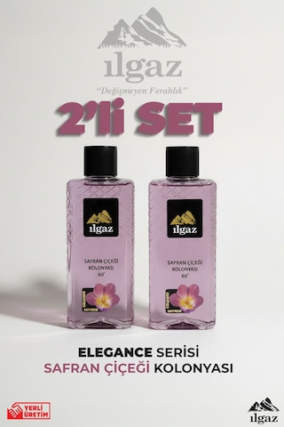 Ilgaz Safran Çiçeği Kolonyası 2'li Set 80 Derece 400 Ml Elegance Series
