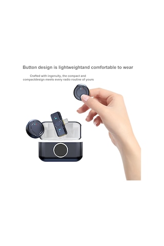 Coverzone Kablosuz Yaka Mikrofonu Çift Mikrofon İphone 16 İle Uyumlu Type-c Portlu Telefon Pc Tablet Sku: Smgstka017691a98