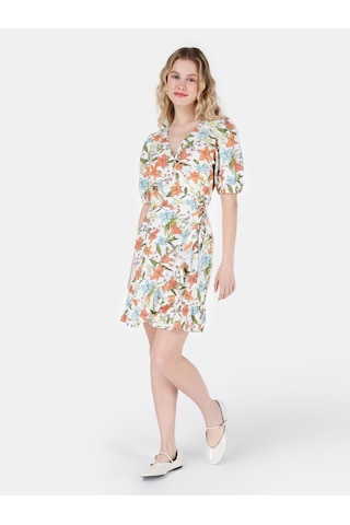 Colins Çok Renkli Kadın Elbise Cl1068976 Q1.v1 Mtc Çok Renkli