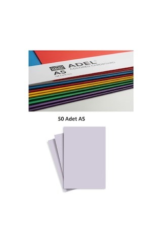 160 Gr A5 Gri Fon Kartonu 50 Adet