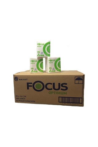 Focus Servis Peçete Kare Peçete 100 Lü 32 Paket 20x24 Cm