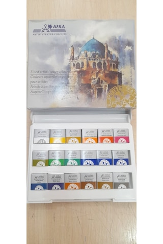 Afra Taş Tablet Sulu Boya 18 Li Orta Boy