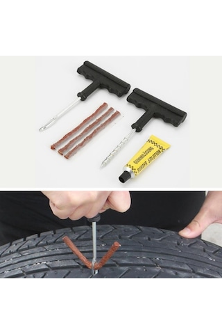 Buffer 6 Parça Araba Motosiklet Otomobil Bisiklet Lastik Tamir Kiti Araç Bakım Seti