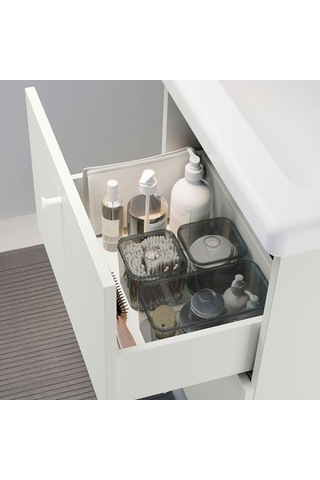 Ikea Enhet Lavabo Dolabı, Beyaz, 40x42x60 Cm, 2 Çekmeceli