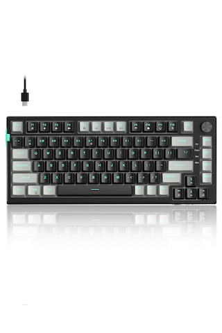Magegee Sky81 83 Tuş Kablolu Rgb Hot-swap Gasket Gri-siyah Gaming Klavye