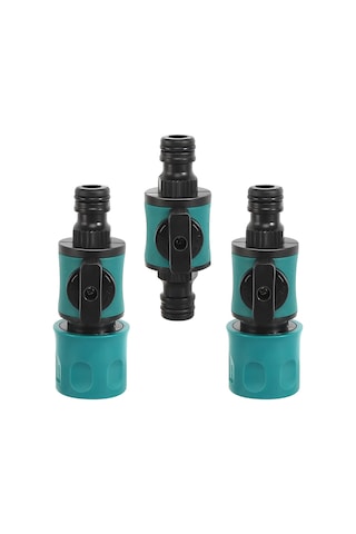 Adet Çek Valfli Bahçe Hortumu Bağlantısı, 1/2 İnç Su Hortumları İçin 16 Mm Hızlı Bağlantı Parçaları Diğer