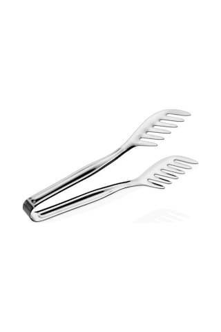 Tırnaklı Makarna Ve Salata Maşası Paslanmaz Çelik 22 Cm Gümüş