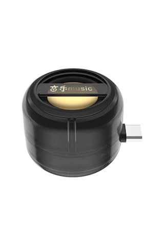 Homyl Usb-c Mini Telefon Hoparlörü Tak Ve Çalıştır, Siyah