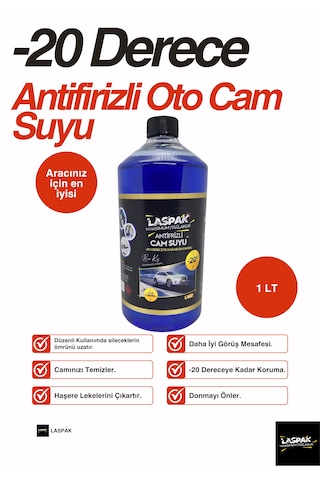 Antifrizli Oto Cam Suyu -20 Derece 1 Lt