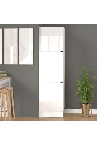 60 Cm Efil Boy Dolabı Mdf Beyaz