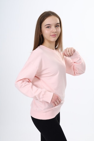 Toontoy Kids Toontoy Kız Çocuk Baskılı Sweatshirt Pudra