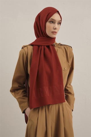 Armine Logo Drop Pamuk İpek Şal 32 Bordo