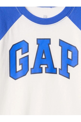 Erkek Bebek Gap Logo T-shirt Kırık Beyaz-5982 Krem