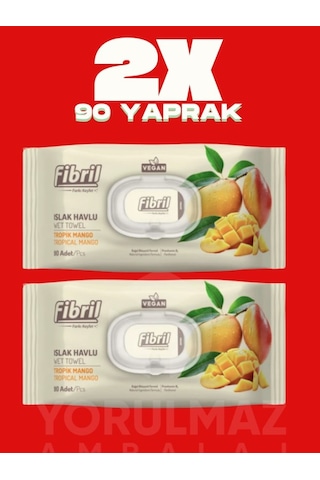 Fibril Tropik Mango Kokulu Islak Havlu 180 Yaprak Ferah Koku & Ekonomik Büyük Paket Fibril Tropik Mango Kokulu Islak Havlu 180 Yaprak Ferah Koku & Ekonomik Büyük Paket