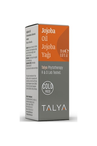 Talya Soğuk Sıkım %100 Saf ve Doğal Jojoba Yağı 20 ML