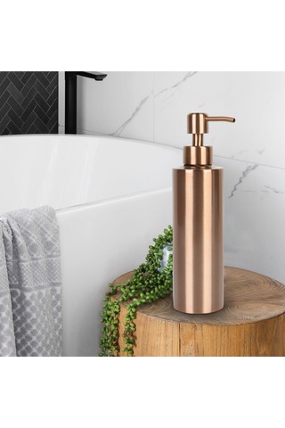 Suntek El Losyonu Şişesi Paslanmaz Çelik Metal Pompa Makyaj 350ml Diğer