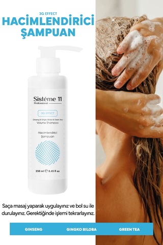 Sisteme 11 Hacimlendirici Şampuan 250 Ml Hacimsiz