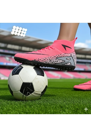 Twingo Air Laliga Çoraplı Krampon Halı Saha Dişsiz Yeni Ayakkabı Modelleri Pembe