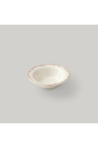 Linens Cinnamon Porselen 17 Cm Kase Ekru-kahve Ekru