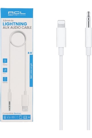 Acl Apple iPhone Uyumlu Lightning To 3.5mm Jack Aux Ses Dönüştürücü Kablo