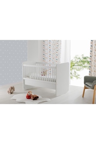 Bw1075 - Pratik Anne Yanı Sallanır Beşik Beyaz 60x120 Beyaz