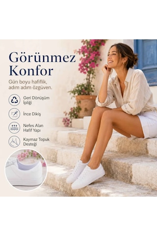 Çorap Giyim Kadın Geri Dönüşüm İplikli 12 Li Görünmez Sneaker Çorap, İnce Dikişli Nefes Alan Babet Çorap Siyah Beyaz Gri Gri Simli
