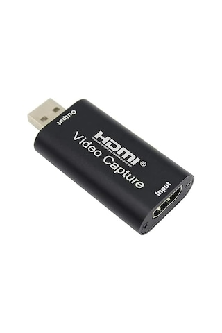 Ses Video Yakalama Kartı 1080p 30fps Hdmı Usb Yakalama Kartları Video Kamera Oyun - Canlı Akış - Video Konferans - Öğretim İçin Aksiyon Kamerası İle Kayıt