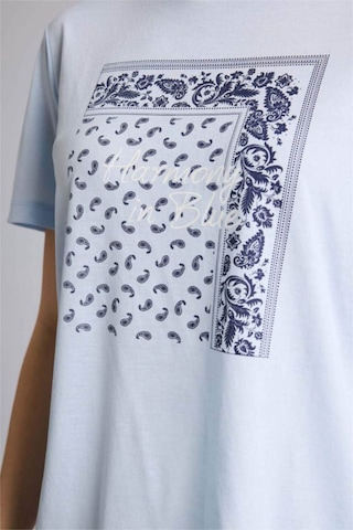 Defacto Baskılı Mavi Kadın T-shirt G2883ax/be177 Mavi