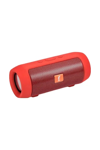 Primepickings Red Portable Kablosuz Hoparlör T-flash Usb Bellek Çalarlı Bass Ses Yüksek Volüm Uzun Ömür