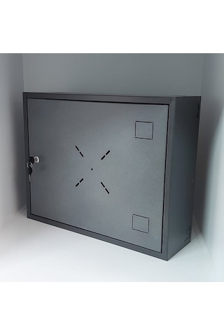 Dvr Pano/box Nvr Cctv Rack Kabinet Ve Monitör Koruma Kutusu 45x 35 X 10 Cm