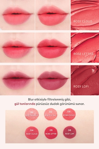 Uzun Süre Kalıcı, Bulaşma Yapmayan, Kadifemsi Bitiş Sunan Tint Dare Tint Melty Velvet Rosy Cloud 0 61073098