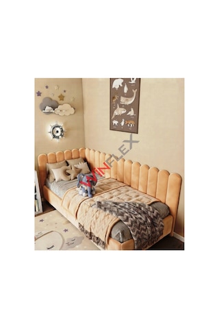 0winflex Yatak Başlık ,duvar Ve Oda Dekorasyon Panel 10adet- 15x100cm Turuncu 100 x 150 CM