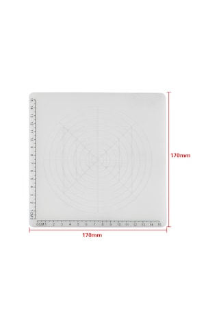 Kangvka Silikon 3d Kalem Çizim Matı D Tipi Beyaz - Çeşitli Şekil Yivleri İle Isı Dayanıklı, 2 Adet Rastgele Renkli Parmak Kapağı İle
