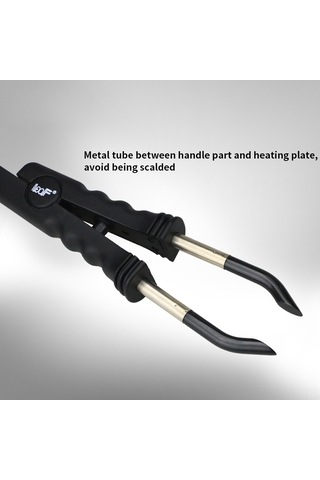 Vkemall Profesyonel Saç Uzatma Aleti 200 C Sabit Sıcaklık 220v Euro Şarjlı Pembe Isıtmalı Saç Birleştirici