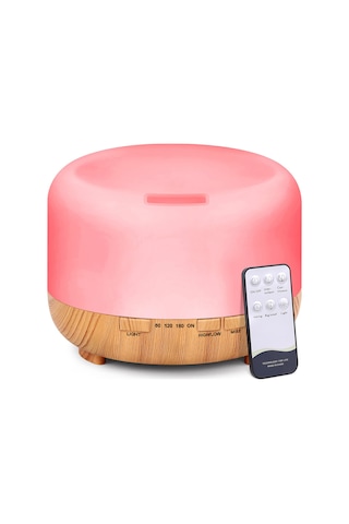 Uçucu Yağ Difüzör Aromaterapi Nemlendirici: 500ml Tahıl Ultrasonik Aroma Hava Hava Buharlaştırıcı Büyük Oda Sessiz Sis Nemlendiriciler Küçük Bebek Yatak Odası Evi, Sarı, Difüzör-sarı