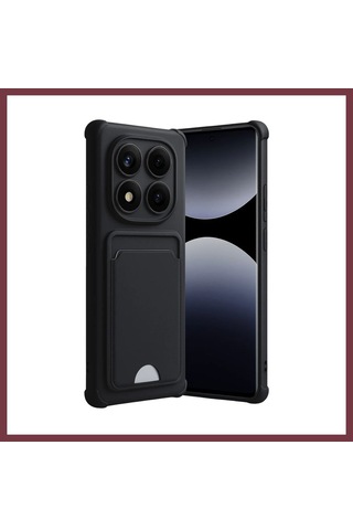 Storeşahin Redmi Note 14 Pro 5g Kelvin Kartvizitli Silikon - Siyah Shn0720