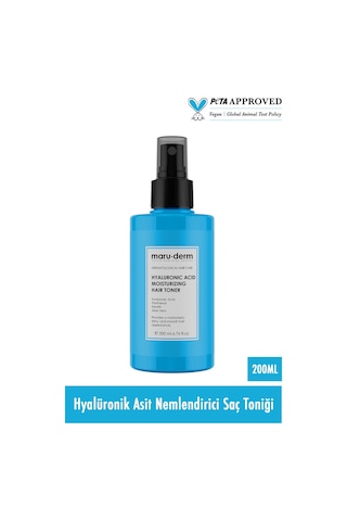 Maruderm Hyalüronik Asit Nemlendirici Saç Bakım Toniği 200 Ml Tüm Saç Tipleri Vegan
