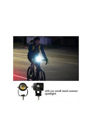Lasonstiges Led Motosiklet Led Motosiklet Spot Işık 2 Adet Far Çift Renkli Lens Işık Huzmesi Atv Bisiklet Kapalı Motosiklet İçin