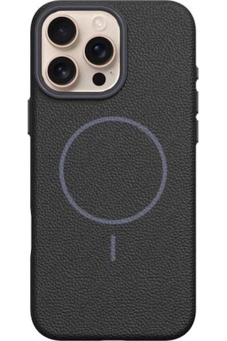 Apple Uyumlu iPhone 15 Pro Beats Magsafe Deri Görünümlü Silikon Kılıf Kapak Siyah
