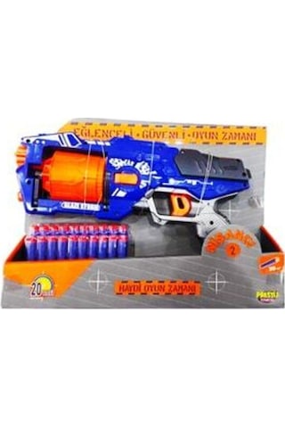 Oyuncak Yumuşak Sünger Köpük Mermi Atan Nerf Nişancı Nörf Silah T