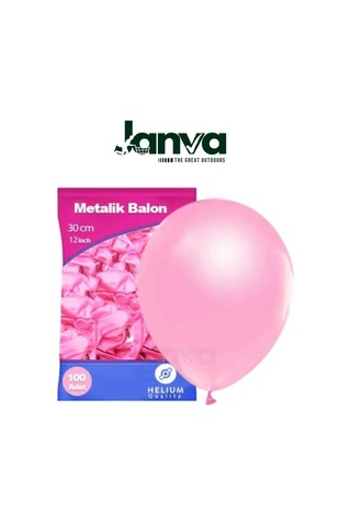 Büyük Boy 12 İnç Parlak Metalik Balon Parti Doğum Günü Gösteri 100 Adet Pembe