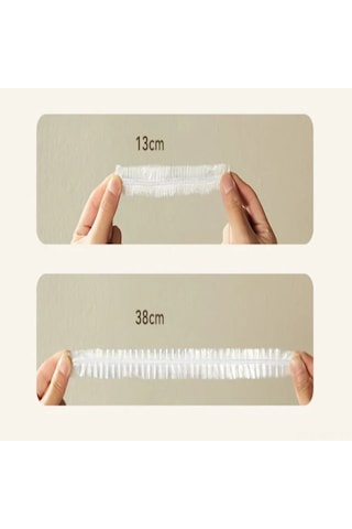 Honmex Yemek Saklama Folyo, 35x20 Cm, 300 Adet Paket - Lezzeti Koru, Taze Tut, Hava Geçirmez Kapak Sarı - Beyaz