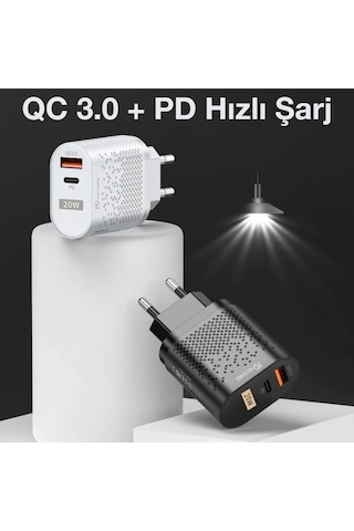 Northcity 20w Hızlı Şarj Aleti Qc3.0 & Pd3.0 - Usb & Type-c Şarj Başlığı