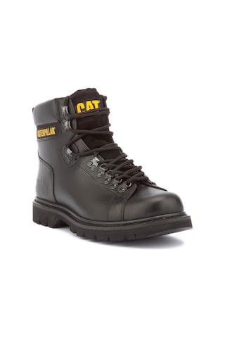 Caterpillar Alaska Black Deri Erkek Bot