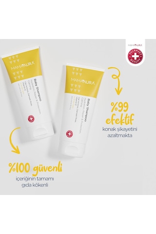Mamaaura Baby Shampoo Yenidoğanlar İçin Nazik Temizleyici Göz Çevresine Uygun