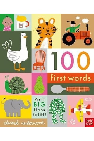 100 First Words: With BIG flaps to lift! - Edward Underwood - NOSY CROW