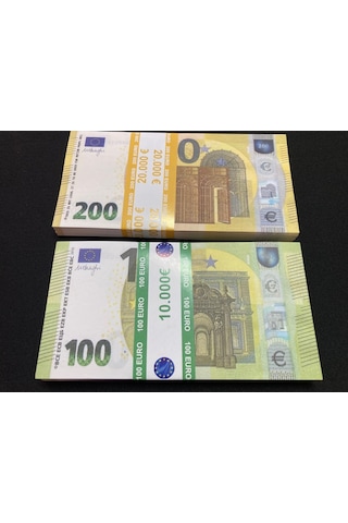 200 Adet Geçersiz 100 ve 200 Euro Düğün Para Dizi Film Tiktok ...