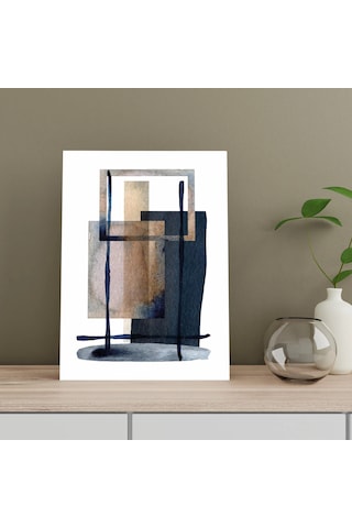 Dikdörtgen Denge Soyut Kanvas Tablo Nv00288