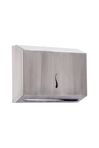 Paslanmaz Çelik Z Katlama Kağıt Havlu Dispenseri-200'lük-ESKİTME Krom Eskitme