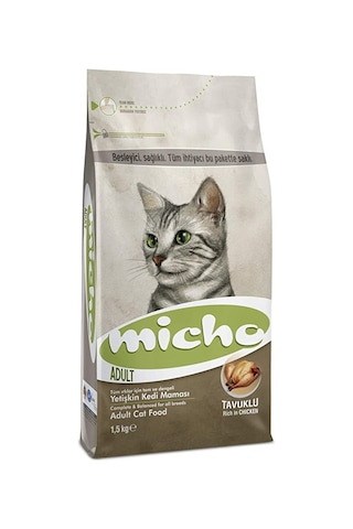 Micho Adult Cat Tavuklu Hamsi Ve Pirinç Eşliğinde Yetişkin Kedi Maması